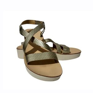 Olukai Onohi Strappy Platform Leather Sandals‎ Women’s Size 9